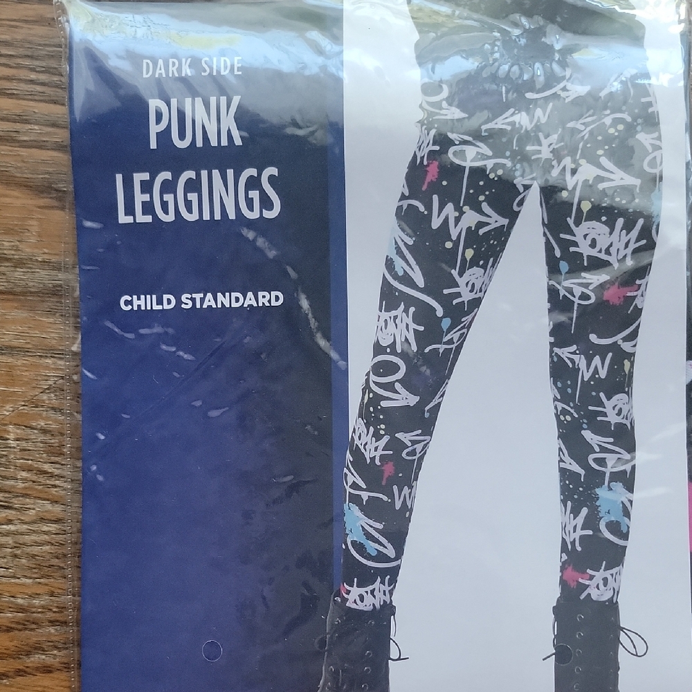 Punk Leggings for Kids - Black